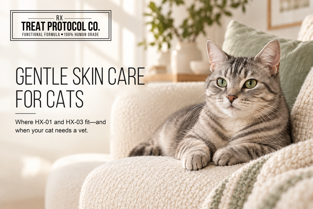 Cat Skin Care with HX-01 and HX-03: Gentle Cleaning and Product Limits