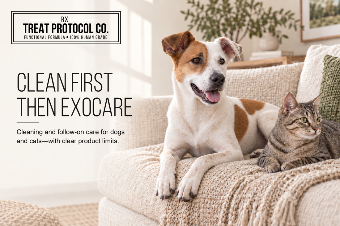 Clean First: Where EXOCARE, HX-01 and HX-03 Fit in Dog and Cat Skin Care