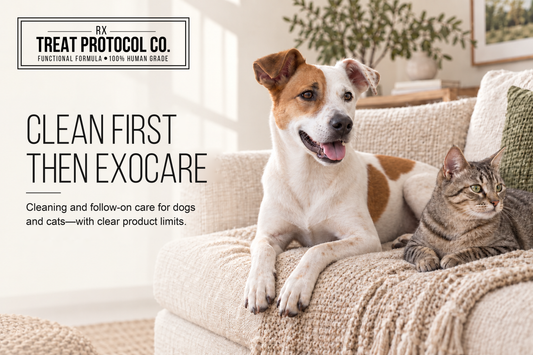 Clean First: Where EXOCARE, HX-01 and HX-03 Fit in Dog and Cat Skin Care