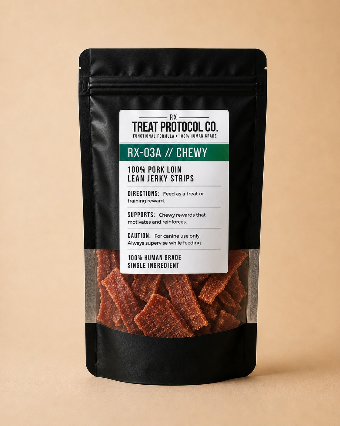 RX-03A Chewy Reward – 100% Pork Loin Jerky