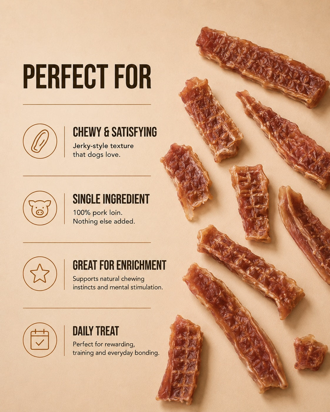 RX-03A Chewy Reward – 100% Pork Loin Jerky