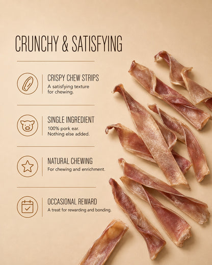 RX-02B Crunchy Chew – 100% Pork Ear
