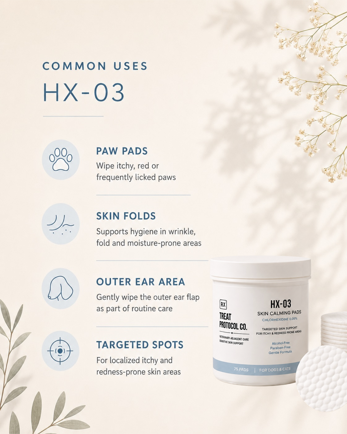 HX-03 Skin Calming Pads