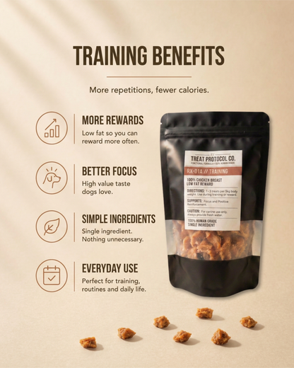 RX-01A Training Treats - 100% Chicken Breast