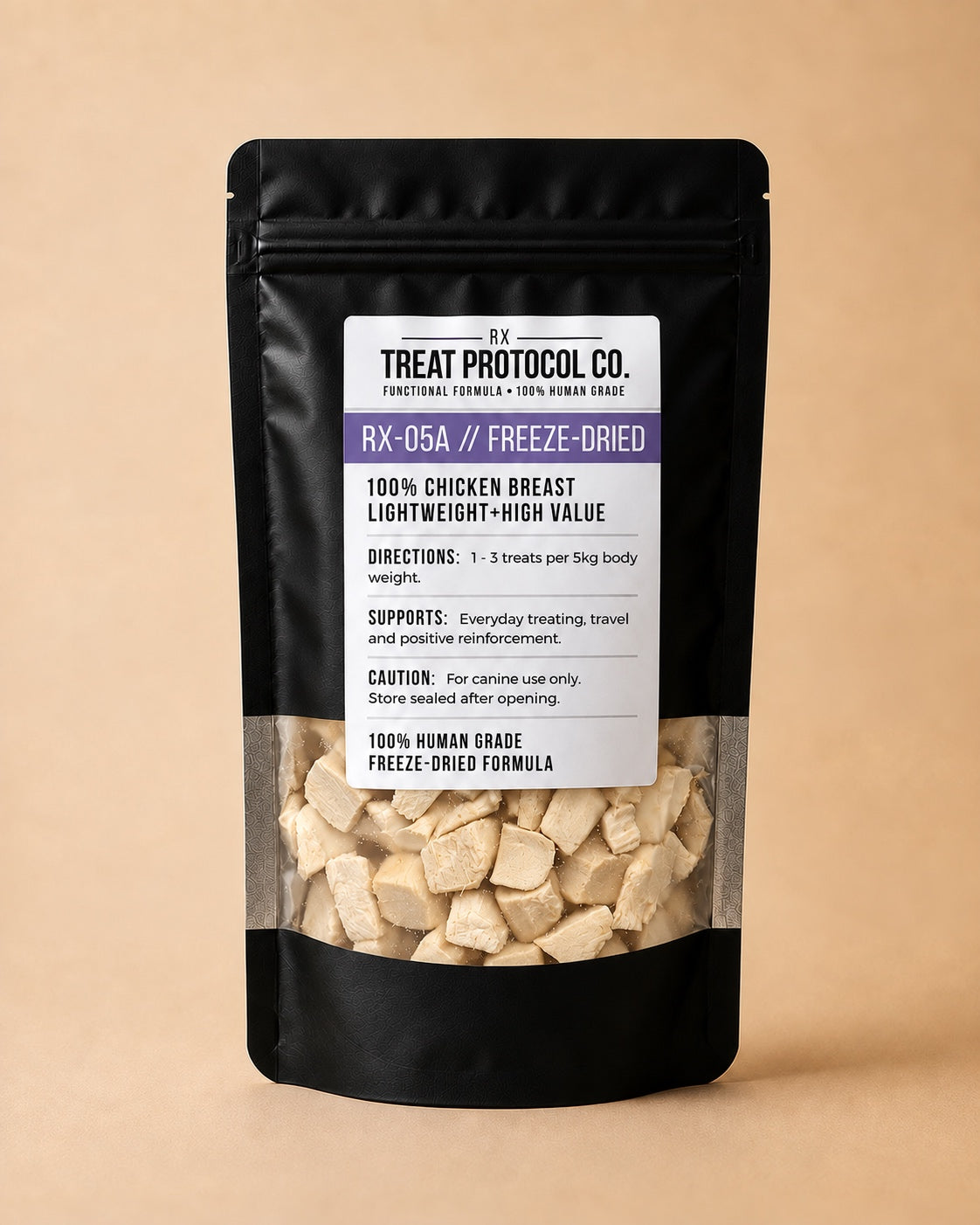 RX-05A Freeze-Dried Treat – 100% Chicken Breast