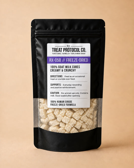 RX-05B Freeze-Dried Treat – 100% Goat Milk Cubes